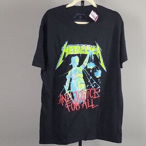 Metallica Band Tee, Men's Size XXL, New